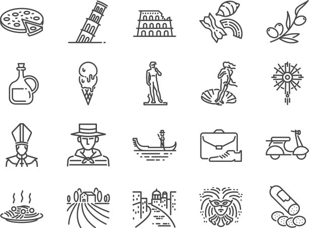 意大利图标设置图片下载