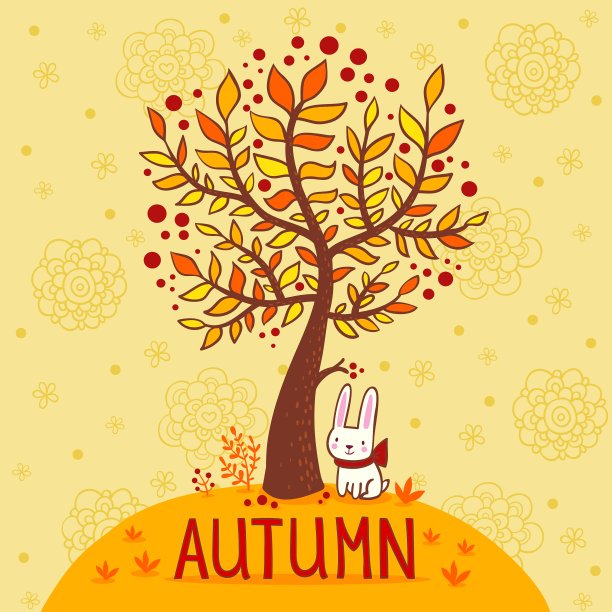 秋天的卡片图片下载