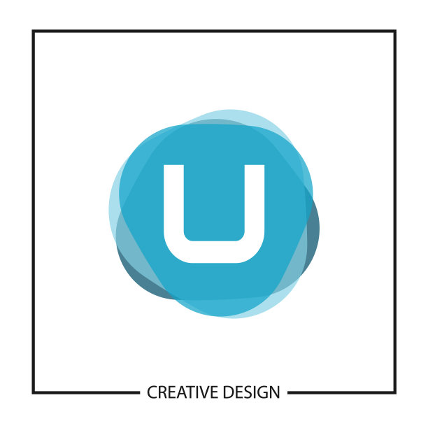 首字母u标志模板设计图片下载