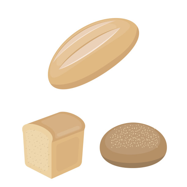 面包卡通图标类型的集合图片下载