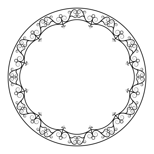 装饰圆框图片下载