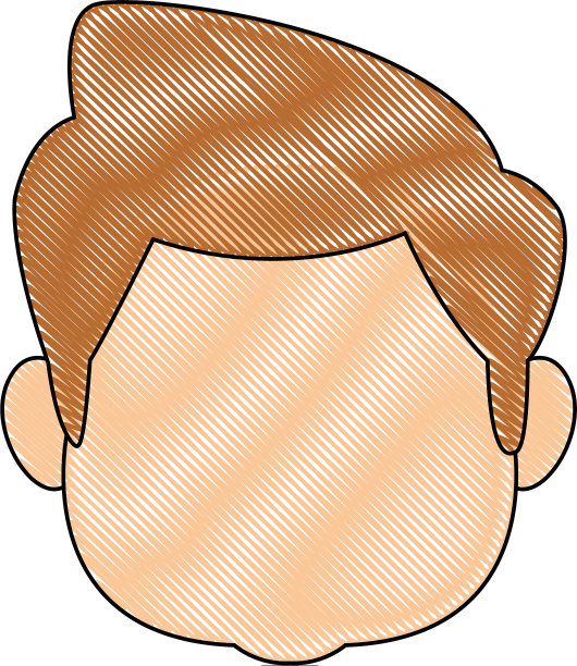 侧面的男孩，孩子，年轻的头字符图片下载