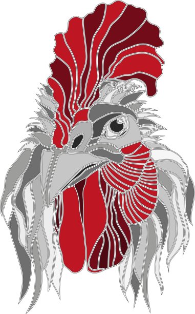 中国新年2017鸡头图片下载