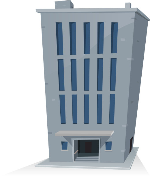 卡通办公大楼图片下载