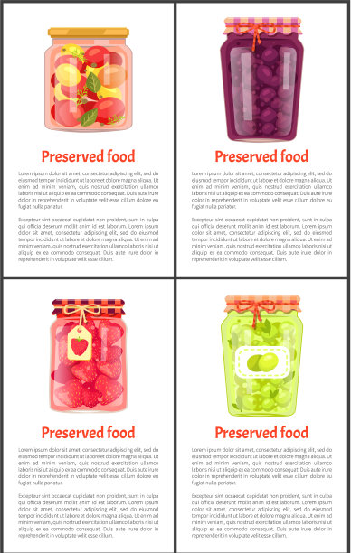 果脯和蔬菜设置图标图片下载