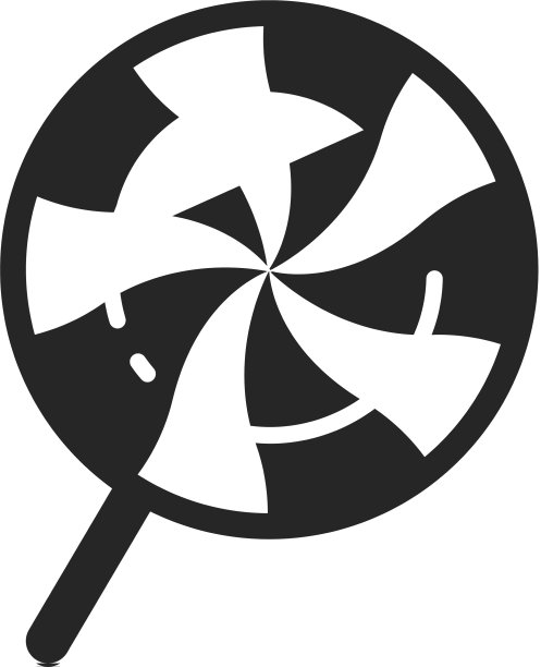 漩涡糖果棒棒糖图标简约风格图片下载