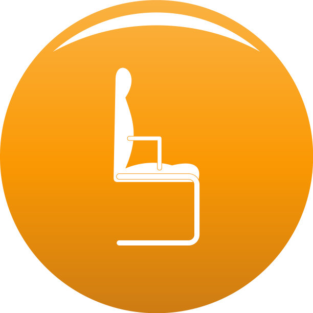 橙色椅子图标图片下载