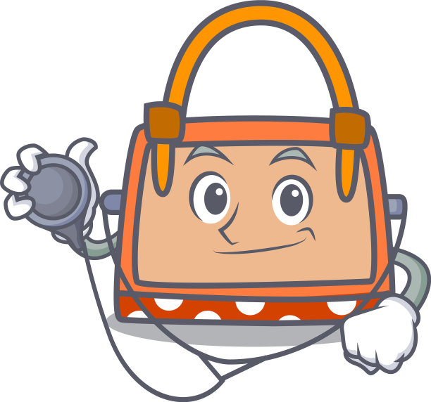 医生手提袋人物卡通图片下载