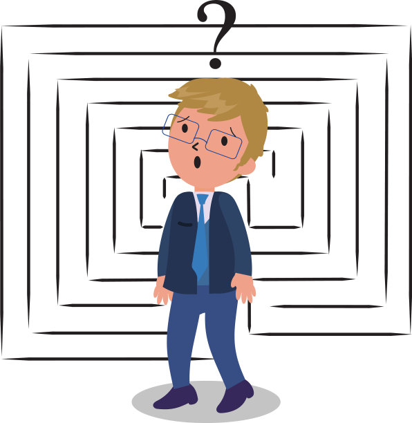 迷惘的商人图片下载