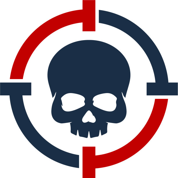 骷髅目标标志图标设计图片下载