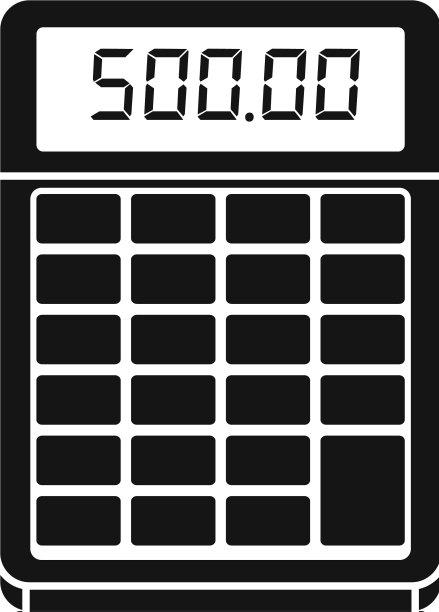 财务计算器图标风格简单图片下载