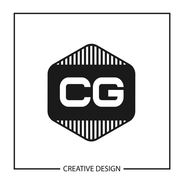 字母CG logo模板设计图片下载