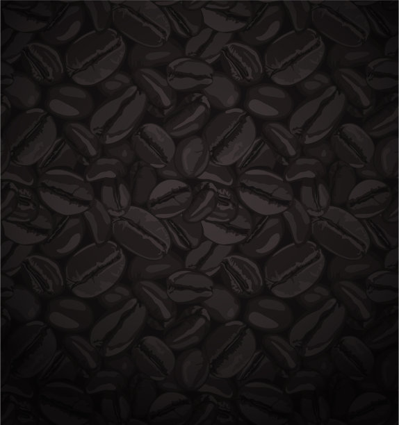 咖啡豆无缝图案图片下载