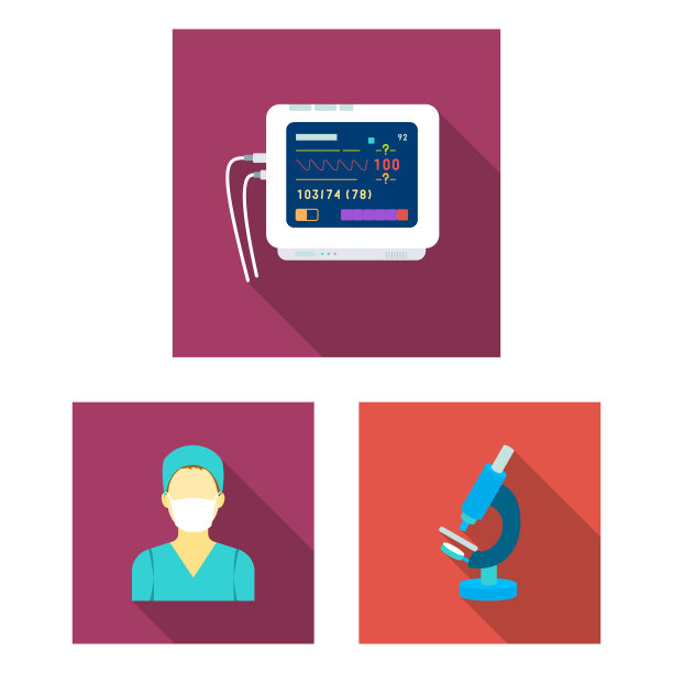 药物和治疗平面图标设置图片下载