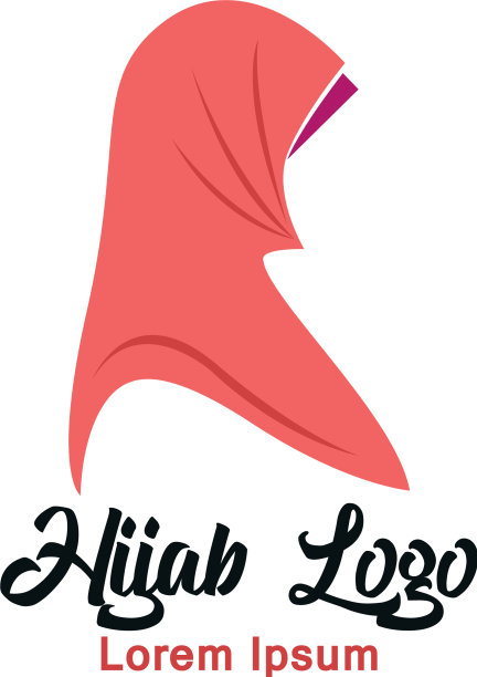 头巾标志与文字空间为您的口号图片下载