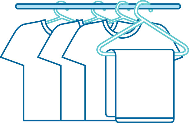 干净的衣物挂标图片下载