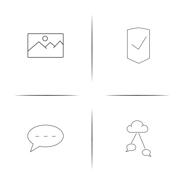 界面简单线性图标设置简单轮廓图片下载