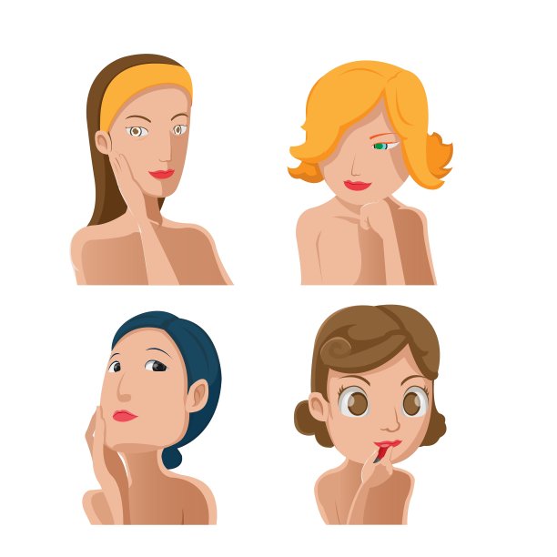 女人肖像美容集图片下载