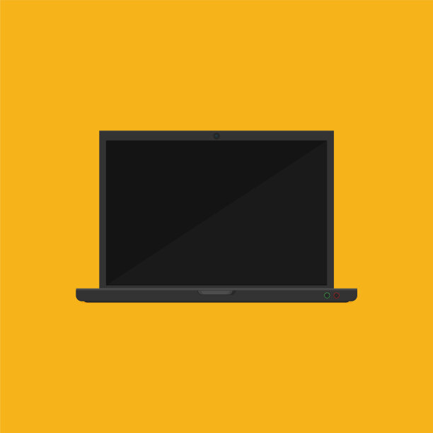 笔记本电脑平面图标图片下载