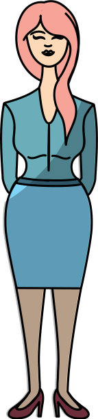 发型漂亮，穿着优雅的女人图片下载