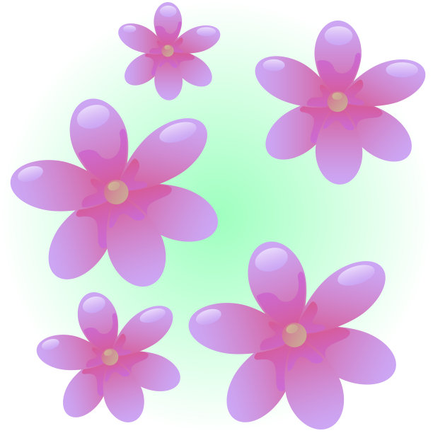 粉红花朵无缝图案图片下载