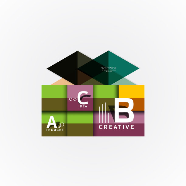 信息图表选项横幅纸样式图片下载