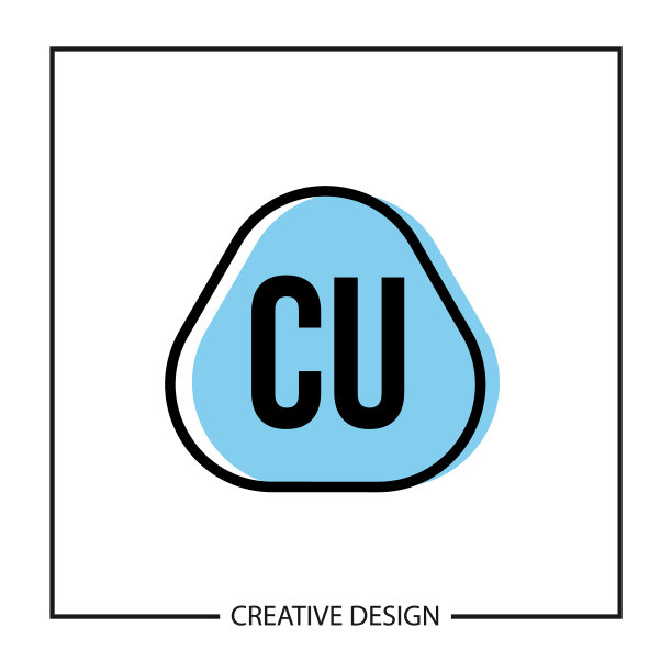 首字母cu标志模板设计图片下载
