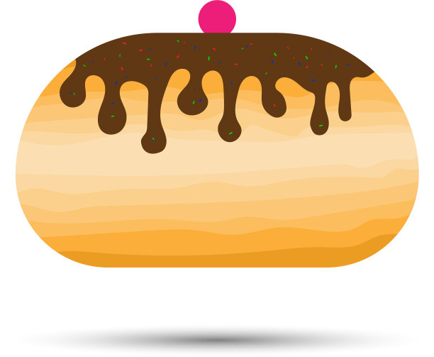 光明节sufganiyot -传统的油炸圈饼图片下载