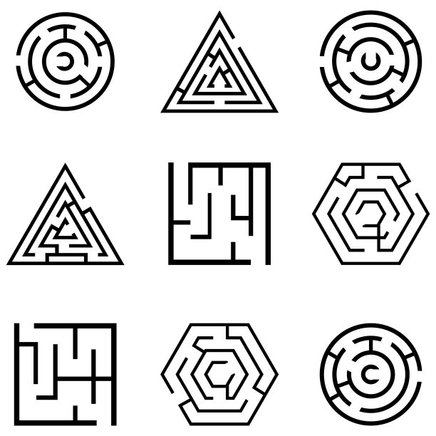 迷宫图标合集图片下载