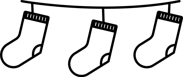 圣诞袜的图标图片下载