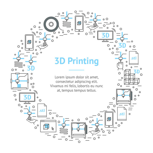 3d打印旗帜卡圈图片下载