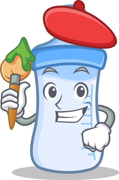 艺术家奶瓶人物卡通图片下载