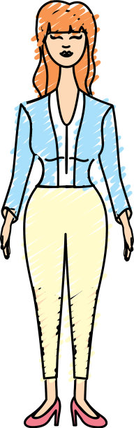 发型优美，穿着优雅的美女图片下载