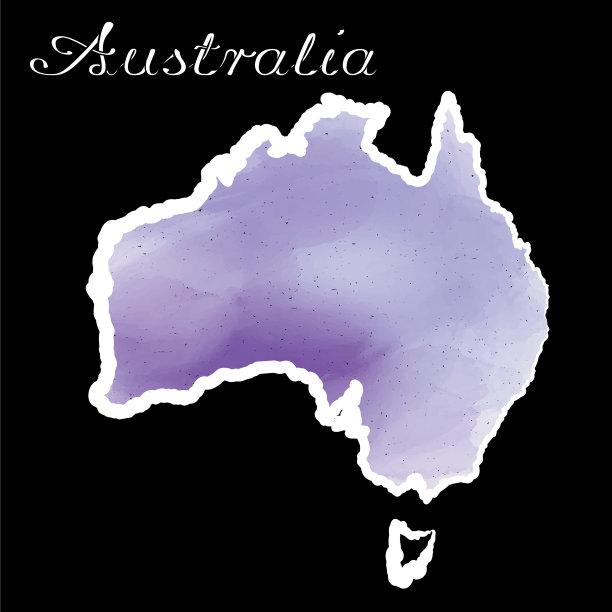 澳大利亚地图w图片下载