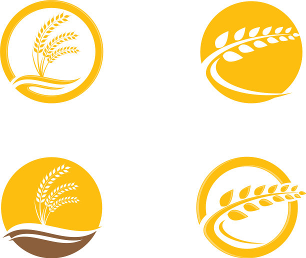 小麦Logo模板图片下载