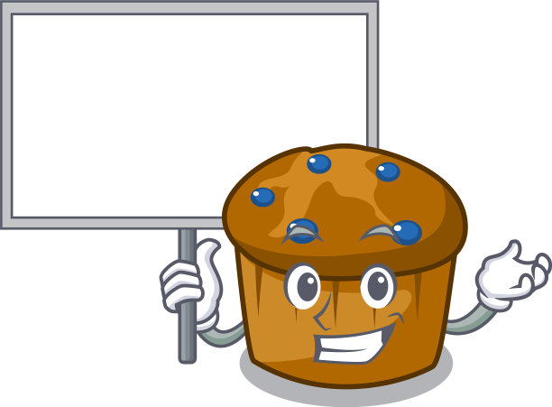 带板松饼蓝莓人物卡通图片下载