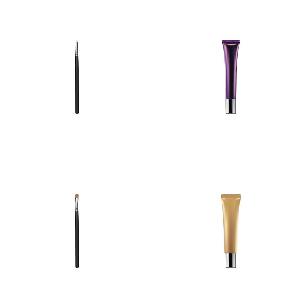 逼真的化妆粘胶原管眉图片下载