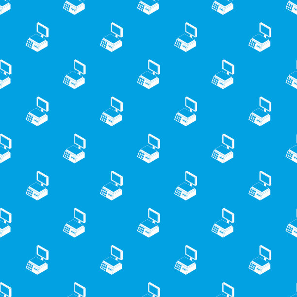 市场鳞片格局无缝蓝色图片下载