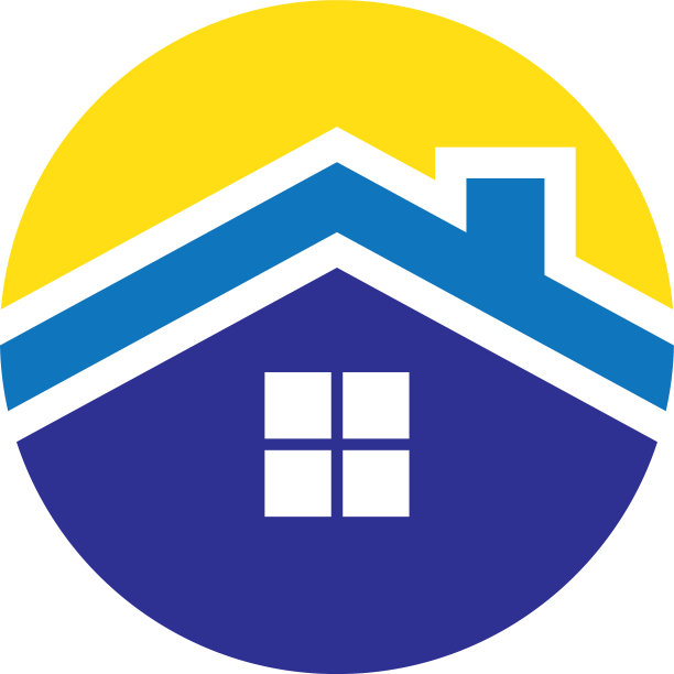 圆形屋顶房屋标志图片下载
