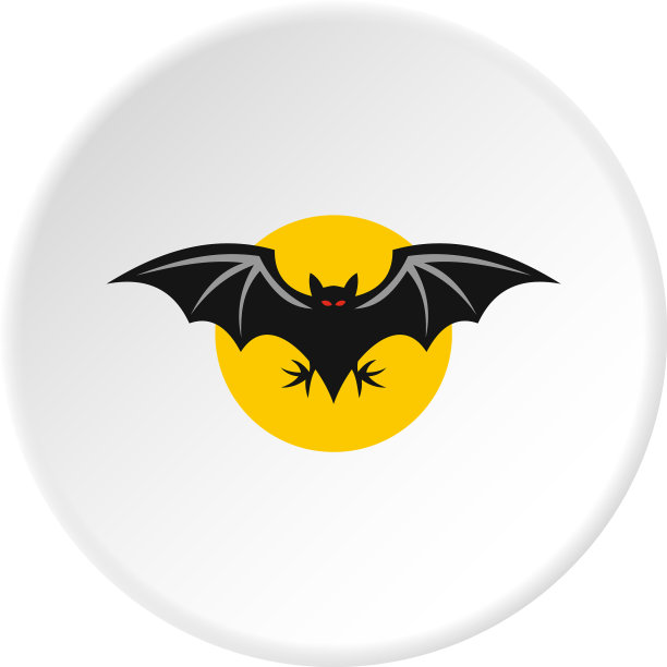 蝙蝠图标圆图片下载