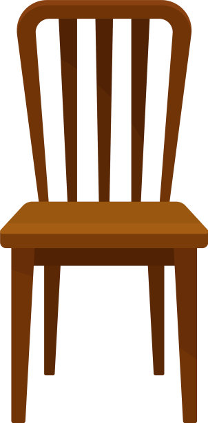 木椅为舒适的家具元素图片下载