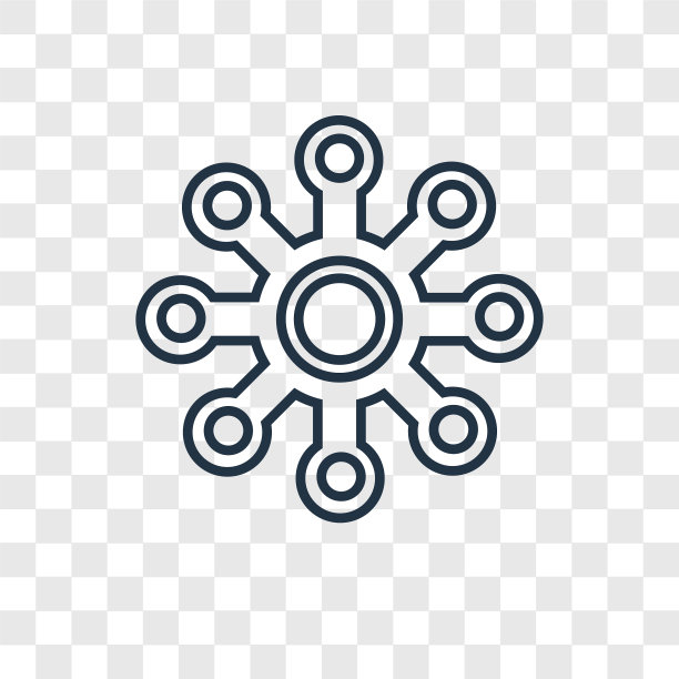 盾牌概念线性图标图片下载