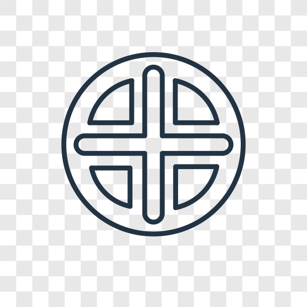 透明背景地球线性概念图标图片下载