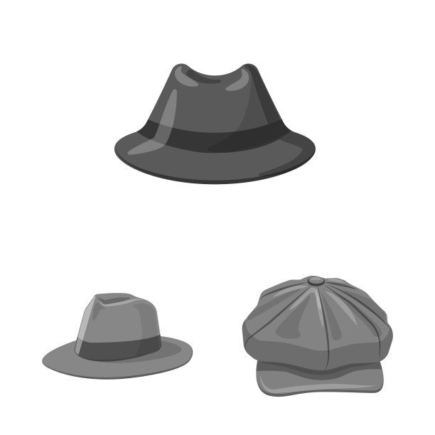 帽子和帽子标志集图片下载