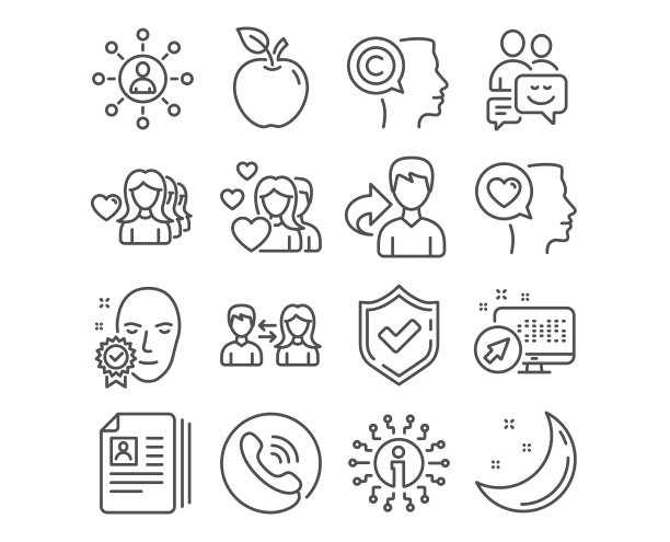 网络女人的爱情和脸验证图标图片下载