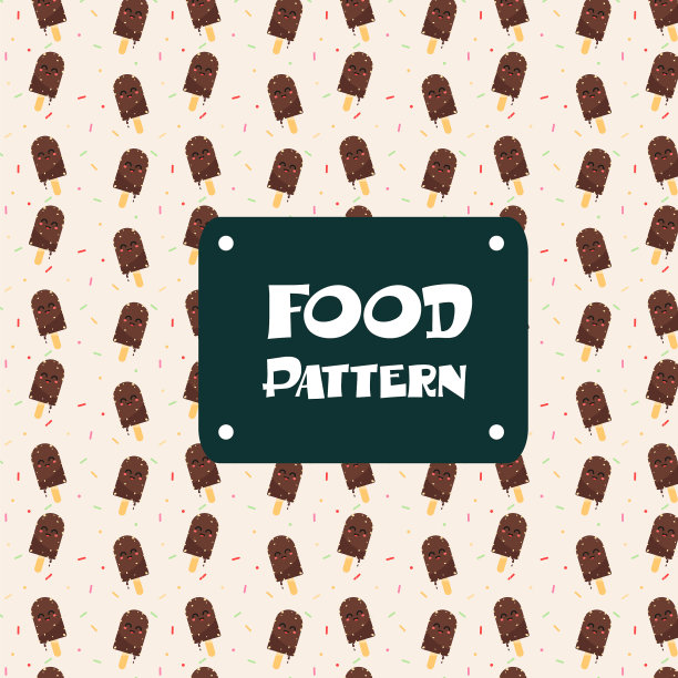 食物图案，冰淇淋，巧克力背景图片下载