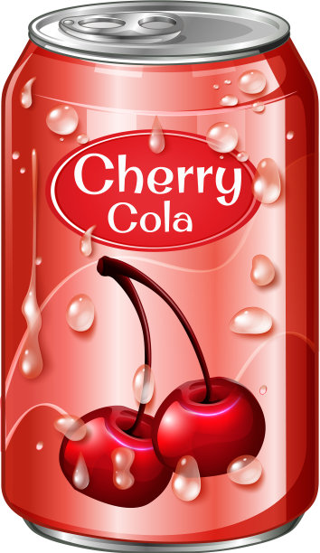 铝罐樱桃可乐图片下载