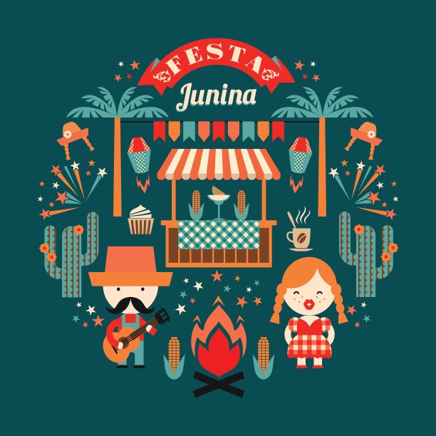 拉丁美洲节日巴西的六月派对图片下载