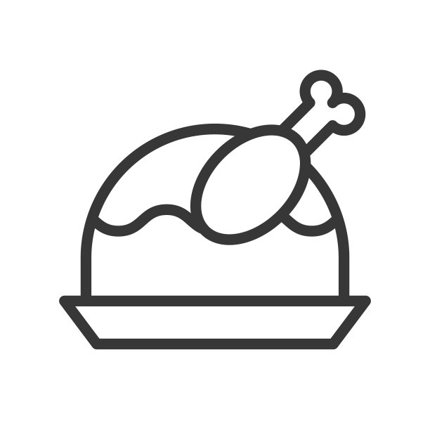 烤火鸡可爱的圣诞节和冬天有关图片下载