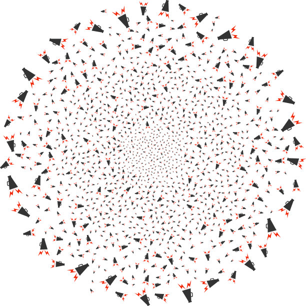 警报扩音器烟花球图片下载